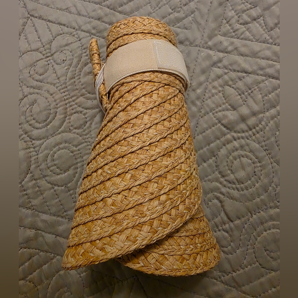 Furtalk Wide Brim Straw Visor - Picture 4 of 4